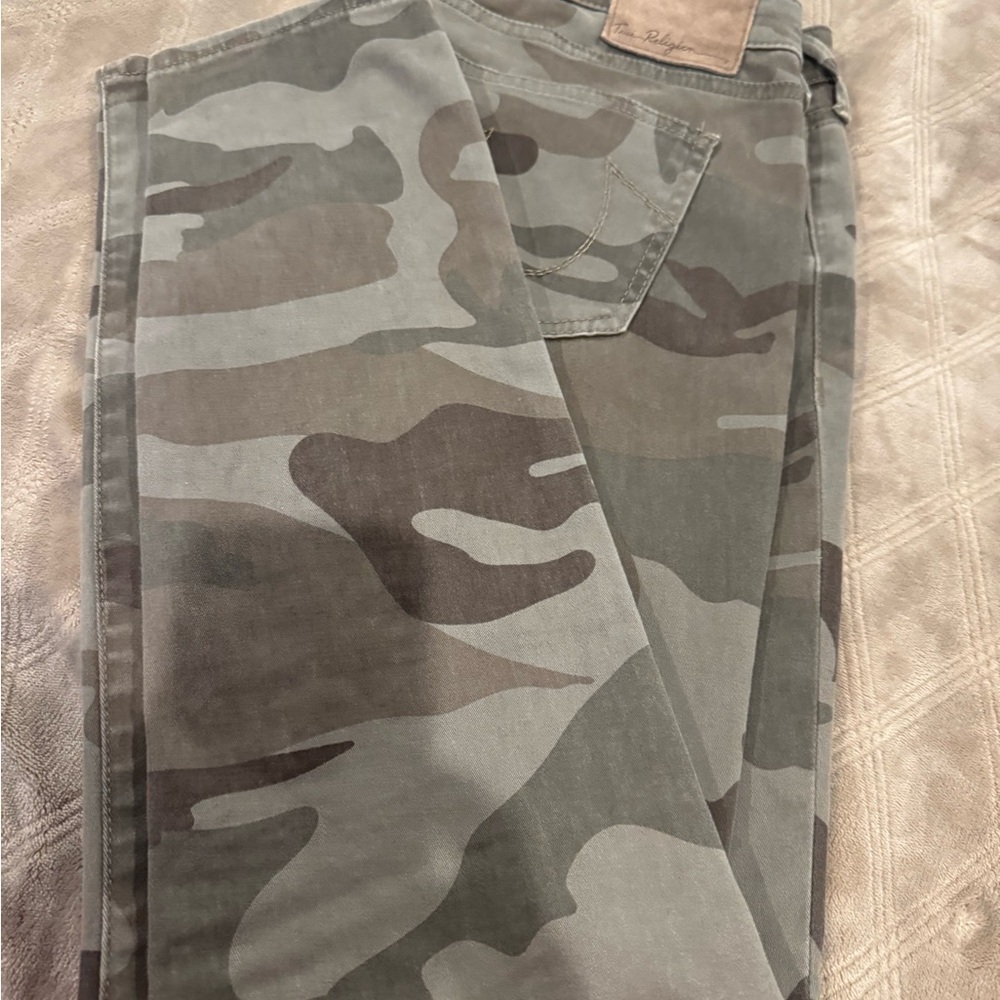 True Religion Olive Cargo Pants